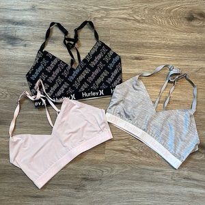Hurley bralettes/sports bras